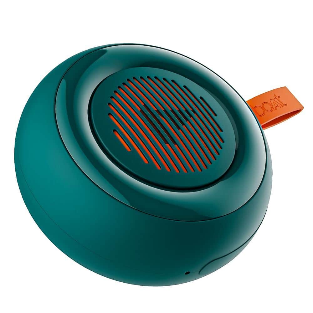silder-green-datamatiobn-one-1-2.jpg boAt Stone 105 5W Portable Bluetooth Speaker 11 Hours of Total Playtime, Multi-Modes : Bluetooth, TF, FM, Instant Voice Assistant and Built in Mic, Soldier Green - Image 1
