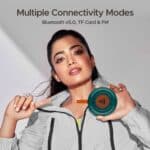 boAt Stone 105 5W Portable Bluetooth Speaker 11 Hours of Total Playtime, Multi-Modes : Bluetooth, TF, FM, Instant Voice Assistant and Built in Mic, Soldier Green - Image 5