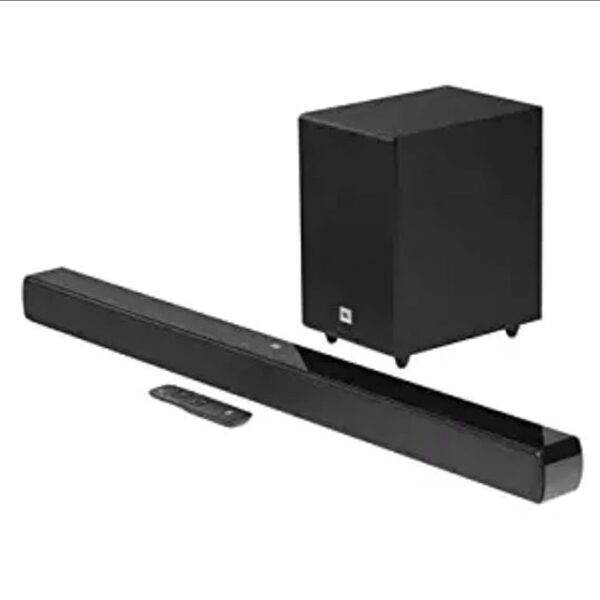 JBL Cinema SB140 with 110W Power Output, Dolby Digital Embedded, Wired Subwoofer for Extra Deep Bass, Wireless Music Streaming via Bluetooth