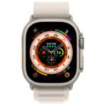 Apple Watch Ultra GPS + Cellular, 49mm Titanium Case with Orange Alpine Loop Small - Image 8