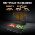 ASUS TUF Gaming A15, 15.6-inch (39.62 cms) FHD 144Hz, AMD Ryzen 5 4600H, 4GB NVIDIA GeForce GTX 1650, Gaming Laptop (8GB/512GB SSD/90WHrs Battery/Windows 11/Black/2.3 Kg), FA506IHRB-HN079W - Image 4