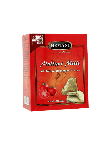 Hemani Multani Mitti With Tomato Herbal Beauty Mask Powder – 200g