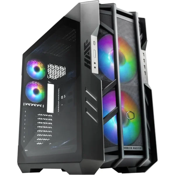 Cooler Master HAF 700 E-ATX High Airflow PC Case, Mesh Front Panel, Dual 200mm Sickleflow Customizable ARG Fans, 1 x USB 3.2 Gen2 Type C, 4 x USB 3.2 Gen1 (3.0) – Black