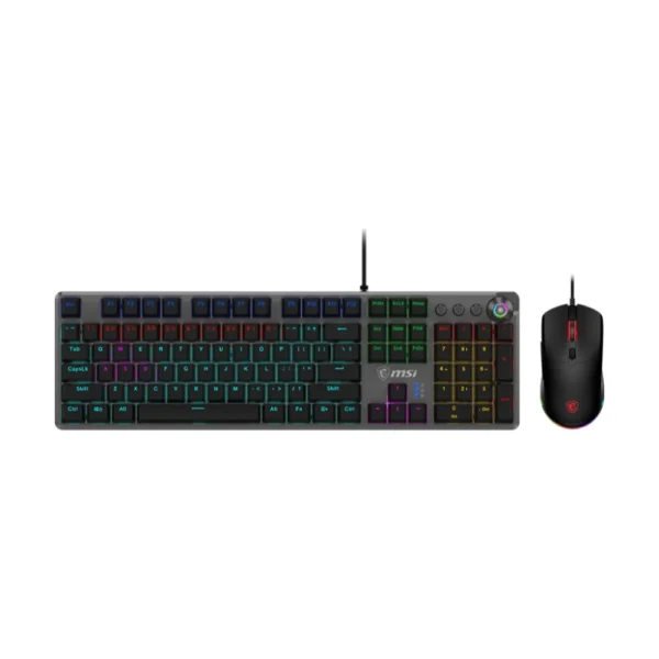 MSI Forge GK310 Combo, Gaming RGB Mechanical Keyboard & Forge Mouse Set, Anti-Ghosting, 7200 DPI Optical Sensor – Red Switches