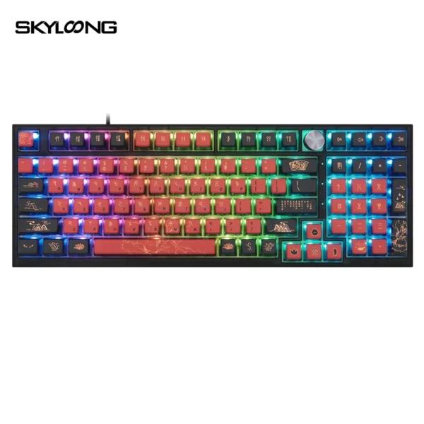 SKYLOONG GK980 Optical Wired RGB Mechanical Keyboard – Jiuwei – Red Switches