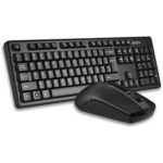 A4Tech 3330NS Wireless Desktop Keyboard & Mouse – Black
