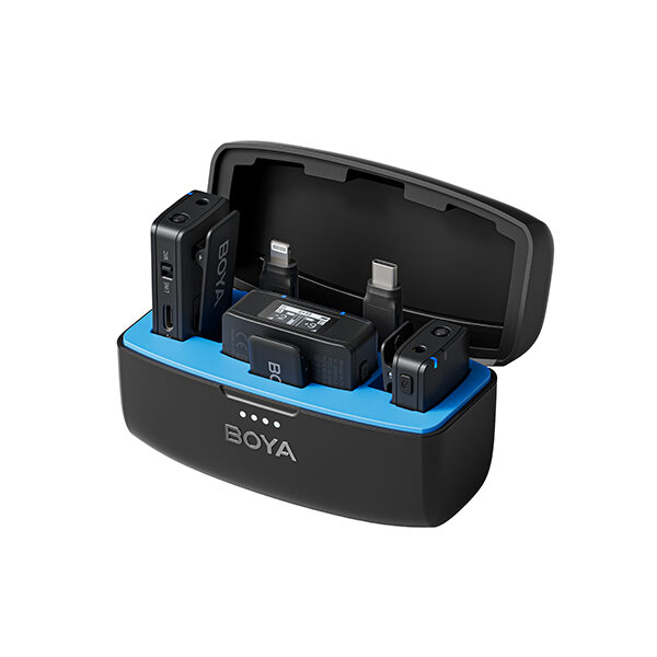BOYAMIC Dual Wireless Lavalier Microphone System with Recorder