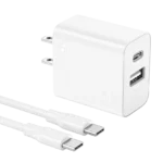 1Hora 20W USB C Charger 2 in 1, Dual-Port USB A+C Fast Charging Wall Charger GAR162