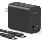 1Hora Type C Charger 30w Fast Charge with 1m C TO C cable GAR165 Black