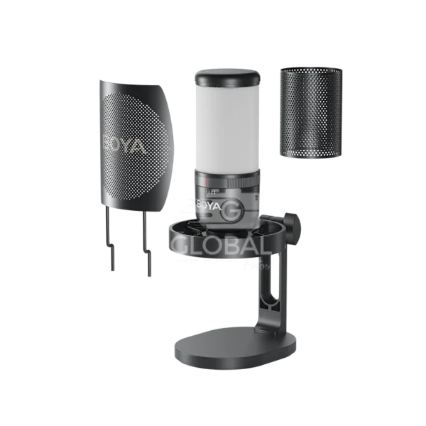 BOYA K3  Vibrant Lighting USB Condenser Microphone for Studio Quality Sound