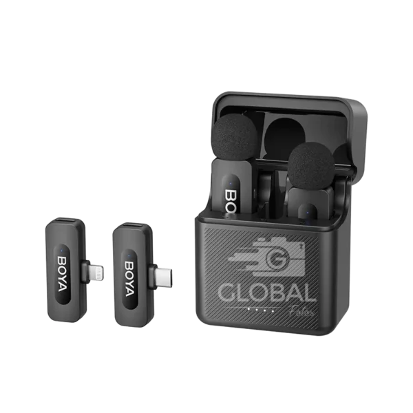 BOYA BY-V3 COMBO Dual-Channel Wireless Microphone for iOS & TYPE-C