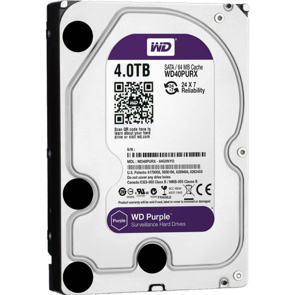 4000 GB WD Surveillance SATA HDD