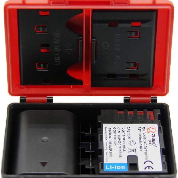 Universal Camera Battery Case 1-Battery, 4-AA CELL  2-SD Card  1-XDQ Card Box