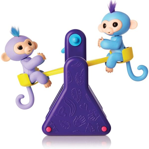 WowWee Fingerlings Playset – See-Saw with 2 Baby Monkey