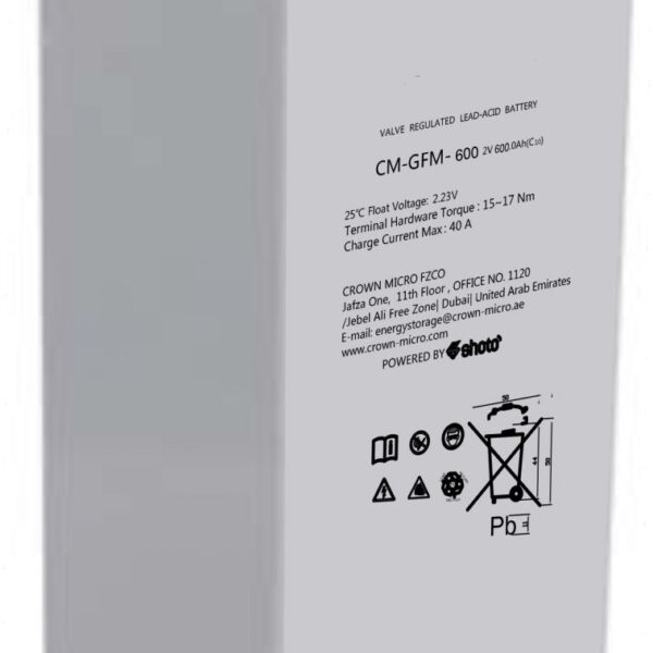 Shoto GFM 2V-600Ah AGM Cell