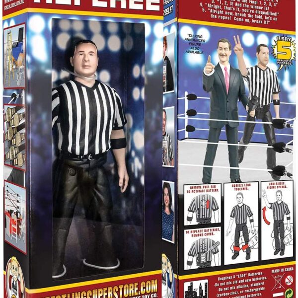 Counting and Talking Wrestling Referee Action Figure