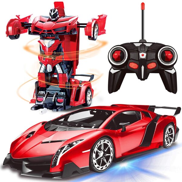 AMENON Remote Control Transform Car Robot Toy
