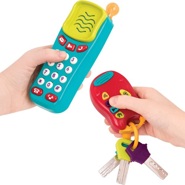 Battat Combo Set – Light & Sound Phone + Keys