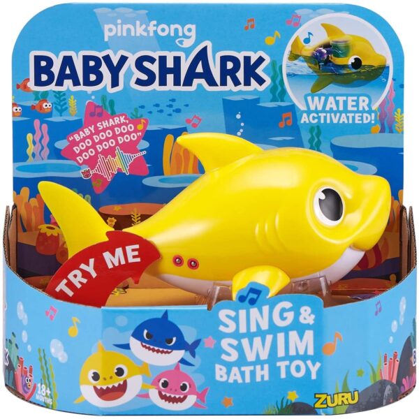 Robo Alive Junior Baby Shark Sing and Swim Bath Toy