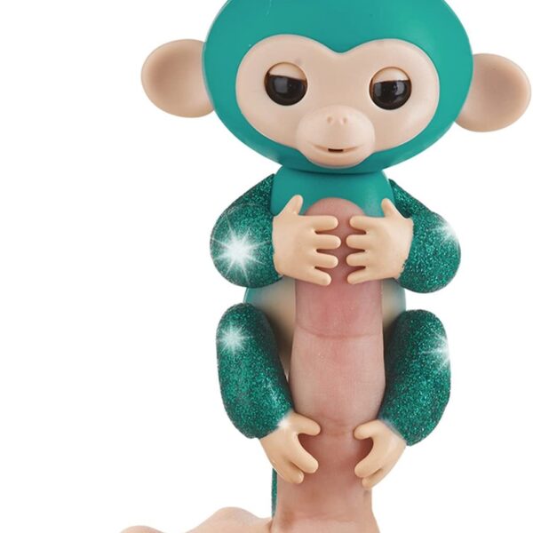 Fingerlings Glitter Monkey – Quincy – Teal Glitter