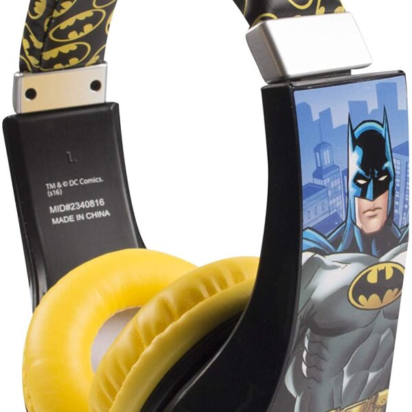 Sakar Kids Safe Over The Ear Batman Headphones