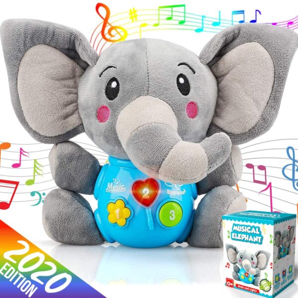 Insnug Plush Elephant Music Baby Toys