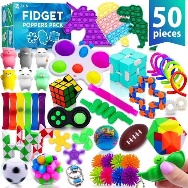 Fidget Poppers Popit Toy Pack 50 Pcs