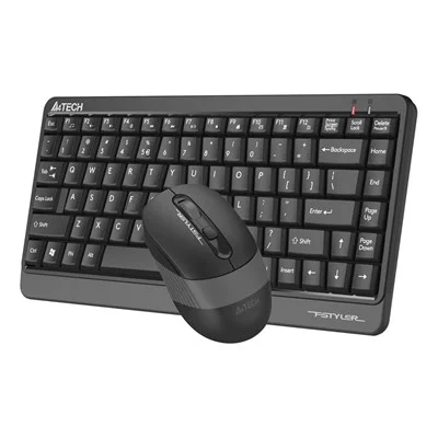 A4Tech FGS1110Q Fstyler 2.4G Quiet Key Wrist-Protect Combo Set Wireless Keyboard and Mouse – Grey