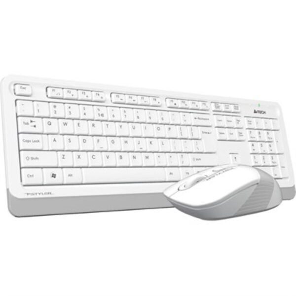 A4Tech Fstyler FG1010S 2.4G Power-Saving Wireless Desktop Set – White