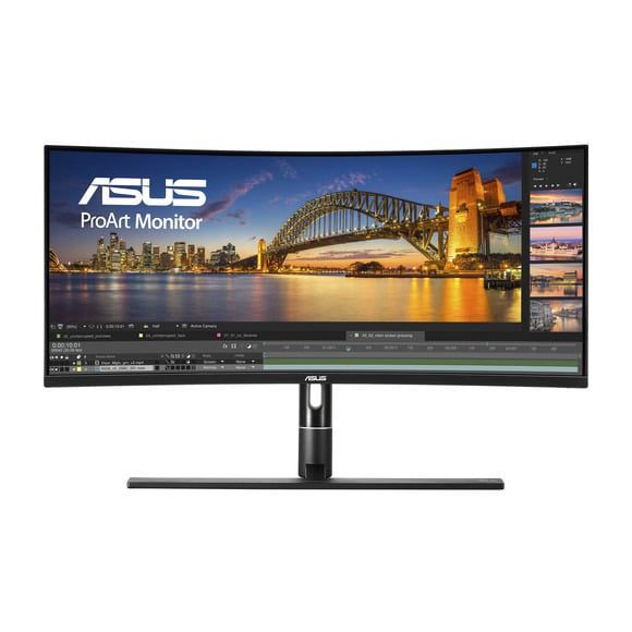 ASUS ProArt Display PA34VC Curved Professional Monitor – 34.1-inch, UWQHD, 1900R Curvature, HDR-10, 100% sRGB, Color Accuracy ΔE < 2, Hardware Calibration, Thunderbolt™ 3, 100Hz, Adaptive-Sync, Ergonomic Design​