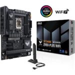 ASUS TUF GAMING Z890-PLUS WIFI Z890 LGA 1851 ATX Motherboard, Intel® Core™ Ultra Series 2 Ready, Advanced AI PC-ready, 16+1+2+1 stages, DDR5, PCIe® 5.0, Thunderbolt™ 4 Type-C®, 4x M.2, Wi-Fi 7, 2.5Gb