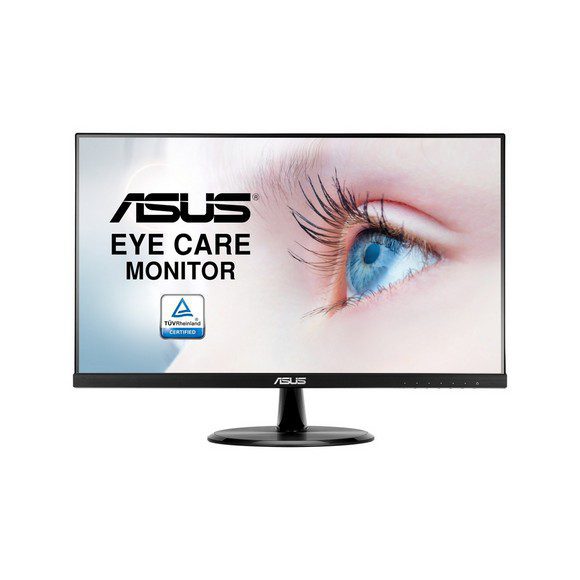 ASUS VP249HE 24″ (Actual size 23.8″) Full HD 1920 x 1080 Up to 75Hz HDMI VGA Asus Eye Care with Ultra Low Blue-Light Filter & Flicker-Free Frameless LED Backlit IPS Monitor