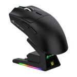 ATTACK SHARK X1 Tri-mode Gaming Mouse with Touchpad RGB Charging Dock PAW3395PRO Sensor Black