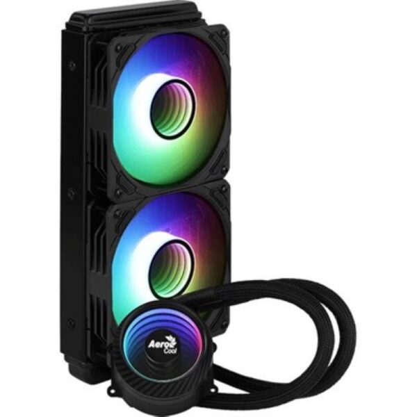 AeroCool Mirage L240 ARGB AIO Liquid CPU Cooler – Black
