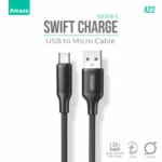 Amaze A22 Swift Series USB to Micro Cable 2.4A -1m