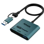 Amaze A315 Type C + USB to 3 in 1 Hub – Black