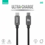Amaze Ultra Charge Type C To Type C Cable 60w 1m – A40