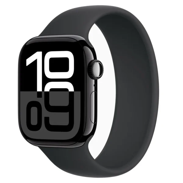 Apple Watch Series 10 GPS 42MM Jet Black Aluminum Case with Black Sport Band