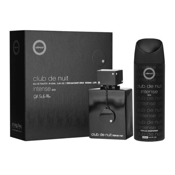 Armaf Club De Nuit Intense For Men Gift Set, EDT 105ml + Body Spray – 200ml