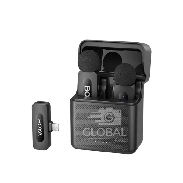 BOYA BY-V3 Dual-Channel Wireless Microphone – Perfect for Content Creators, Journalists & Professionals