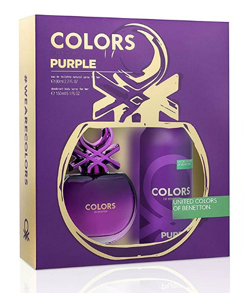 Colors Purple By Benetton For Women Gift Set