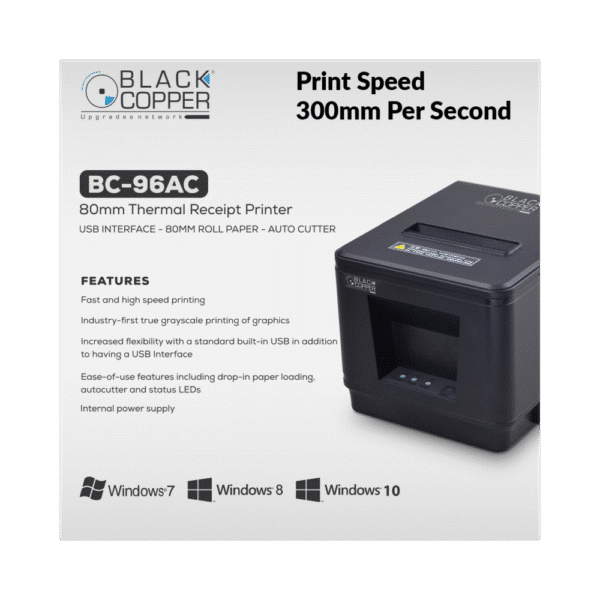 Black Copper BC96AC<br />Thermal Receipt Printer