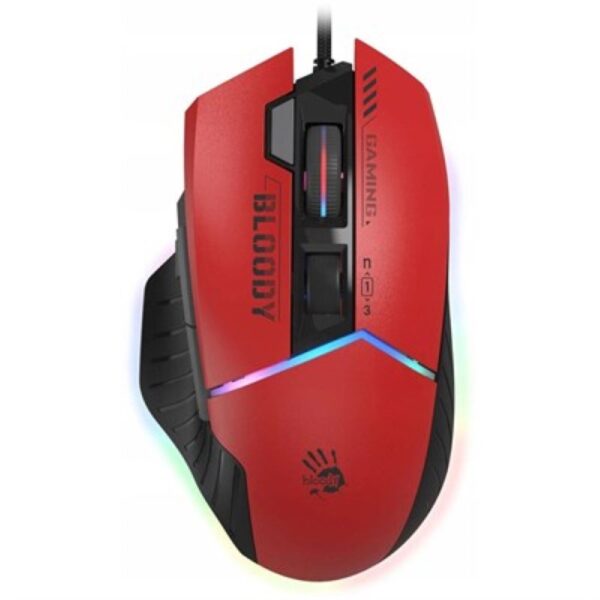 Bloody W95 Max  RGB Extra Fire Gaming Mouse – Ultra Core 3, 4 Activated – Sportes Red