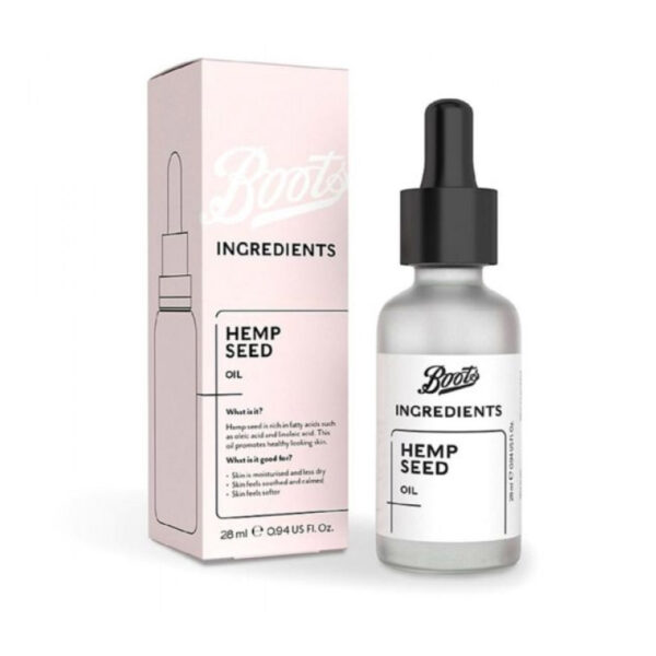 Boots Ingredients Hemp Seed Oil – 28ml