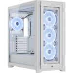 Corsair iCUE 5000X RGB QL Edition Mid-Tower ATX Case (White)