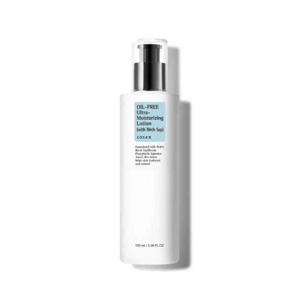 Cosrx Oil Free Lotion with Birch Sap, Daily Acne Facial Moisturizer – 100ml