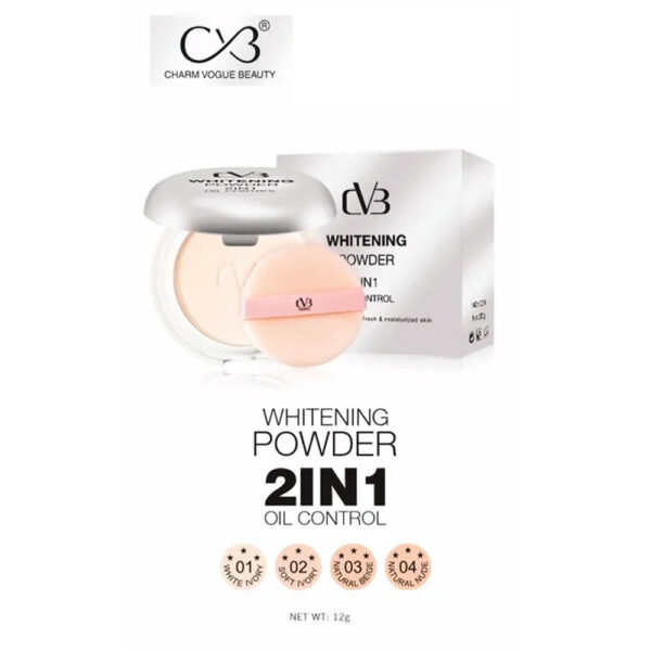 CVB Whitening Compact Powder 2 in 1 Oil Control C30 – 20g