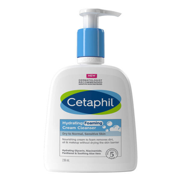 Cetaphil Hydrating Foaming Cream Cleanser