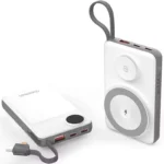 Choetech 10,000 mAh 2-in-1 MagSafe Wireless Power Bank with Apple watch Charger – B695