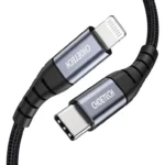 Choetech IP0042 USB-C to iP Nylon Braided MFi Certified Cable 3m – Black